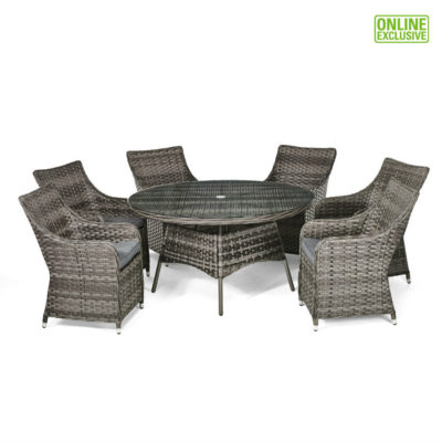 Pacific 6-Seater Round Dining Set Pacific 6-Seater Round Dining Set